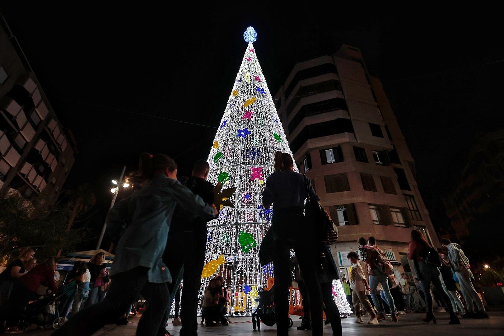 Encendido de la decoración navideña en Santa Cruz de Tenerife