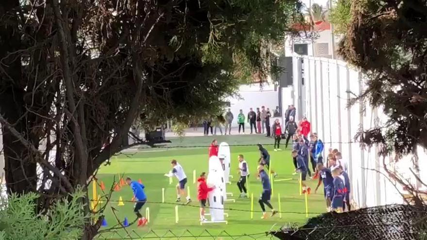 Marcelino sigue preparando el partido ante el Eibar