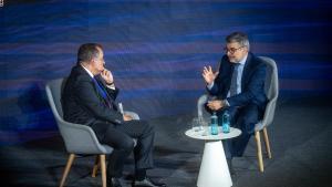 Àngel Font y Albert Sáez, en el III Foro del Mediterráneo.