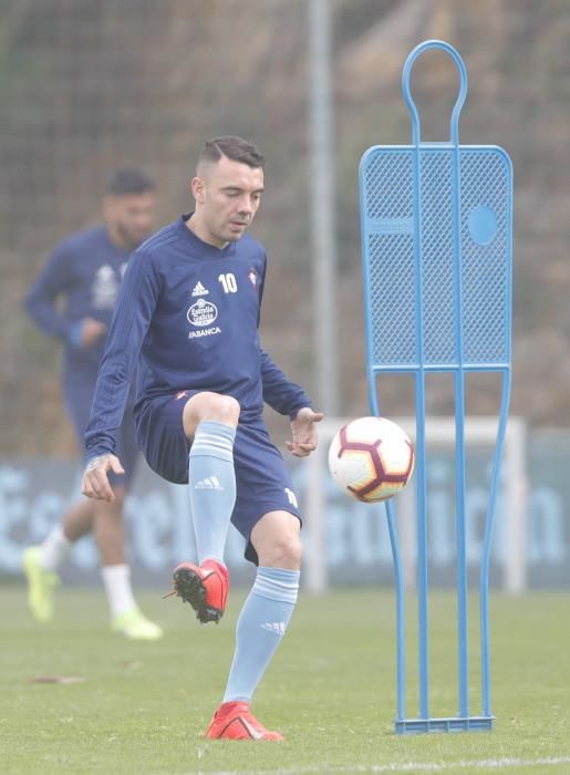 El Celta se ejercita en A Madroa pensando en el Espanyol