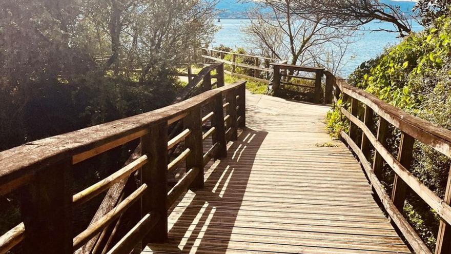 Accesos a playas a punto en Moaña para Semana Santa | S.Á.