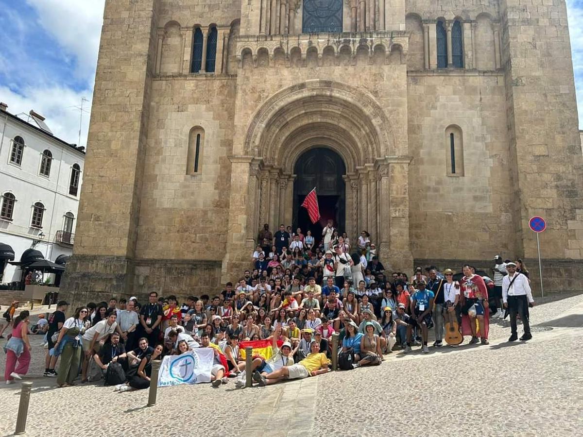 Expedición zamorana que acudió a la JMJ de Lisboa