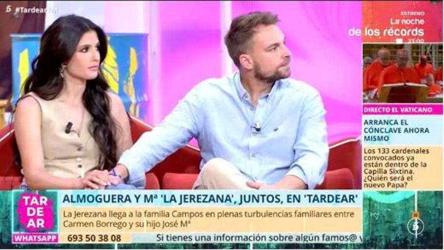 José María Almoguera se sienta por primera vez en Tardear con María la jerezana y anuncian esta importante noticia sobre su relación: &quot;Estoy muy feliz&quot;
