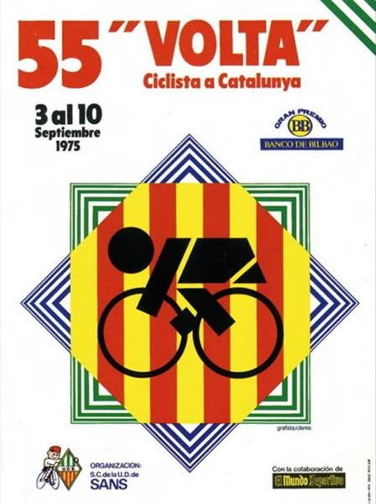 Cartel de la Volta Ciclista a Catalunya de 1975.