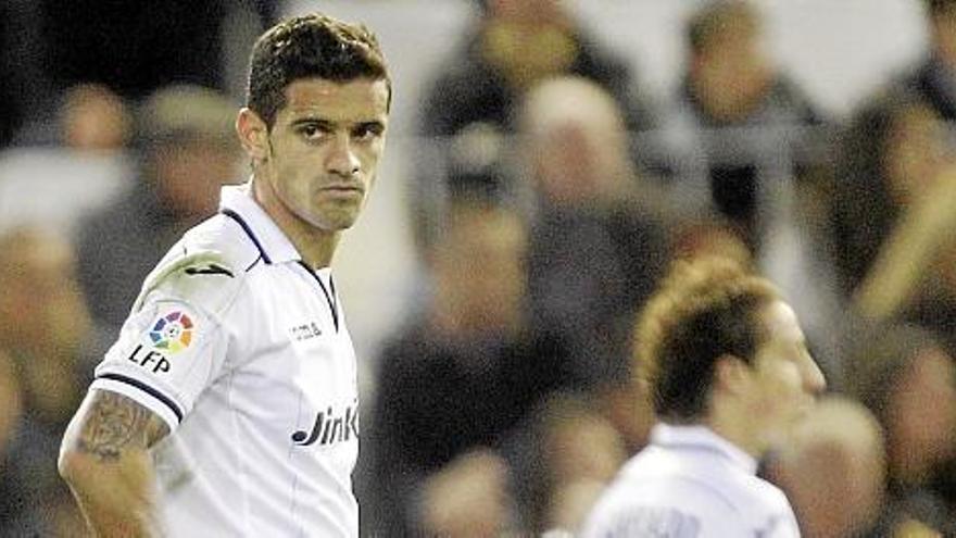 Ricardo Costa en el partido frente al Real Madrid