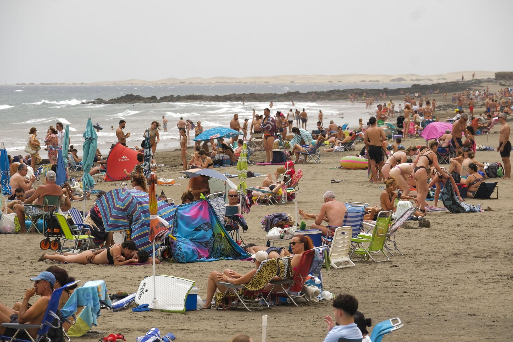 Calima en Playa del Inglés (15/08/25)