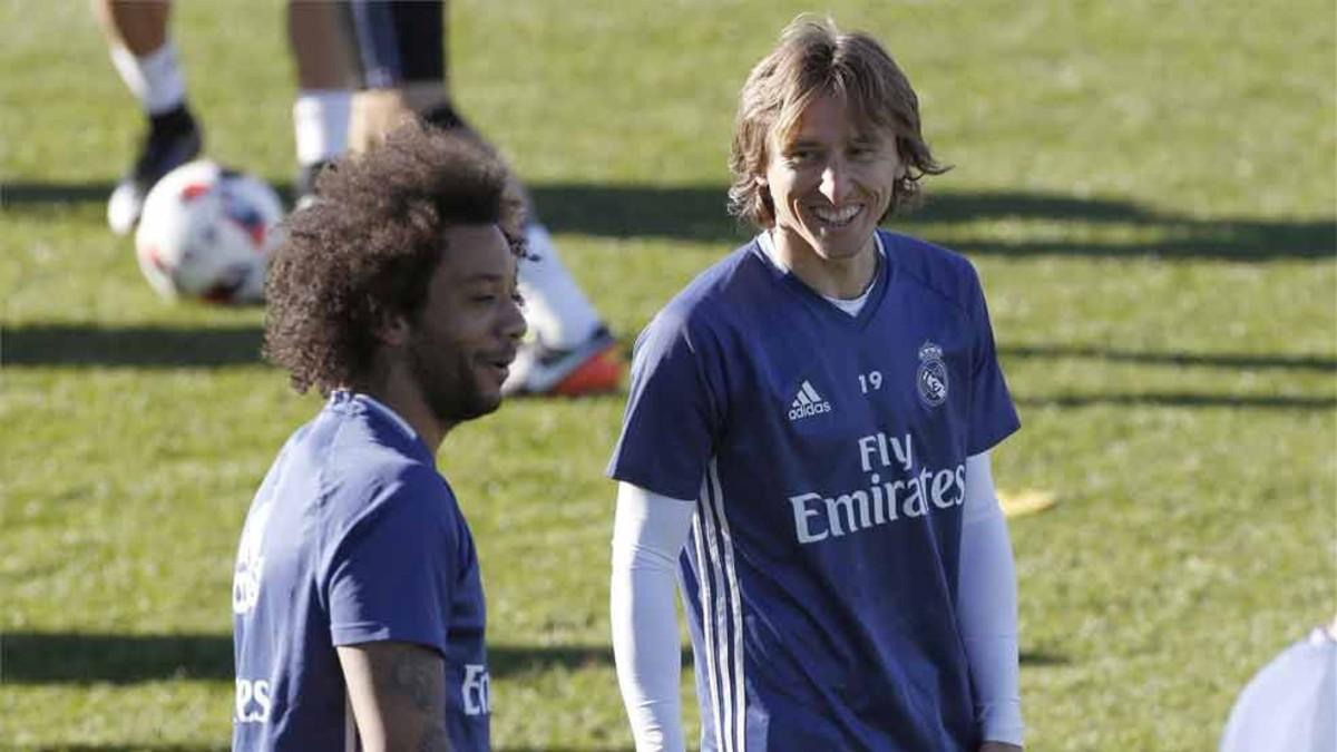 Marcelo y Modric son baja en el Real Madrid