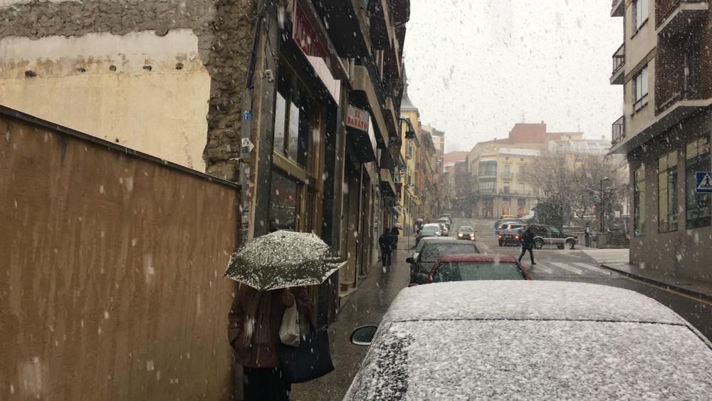 La nieve llega a Benavente