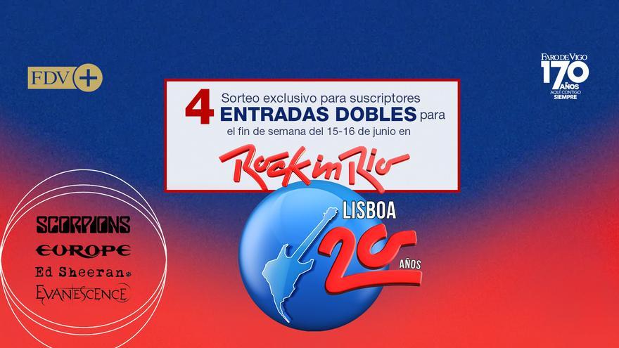 Sorteo de 4 entradas dobles para Rock in Rio Lisboa 2024