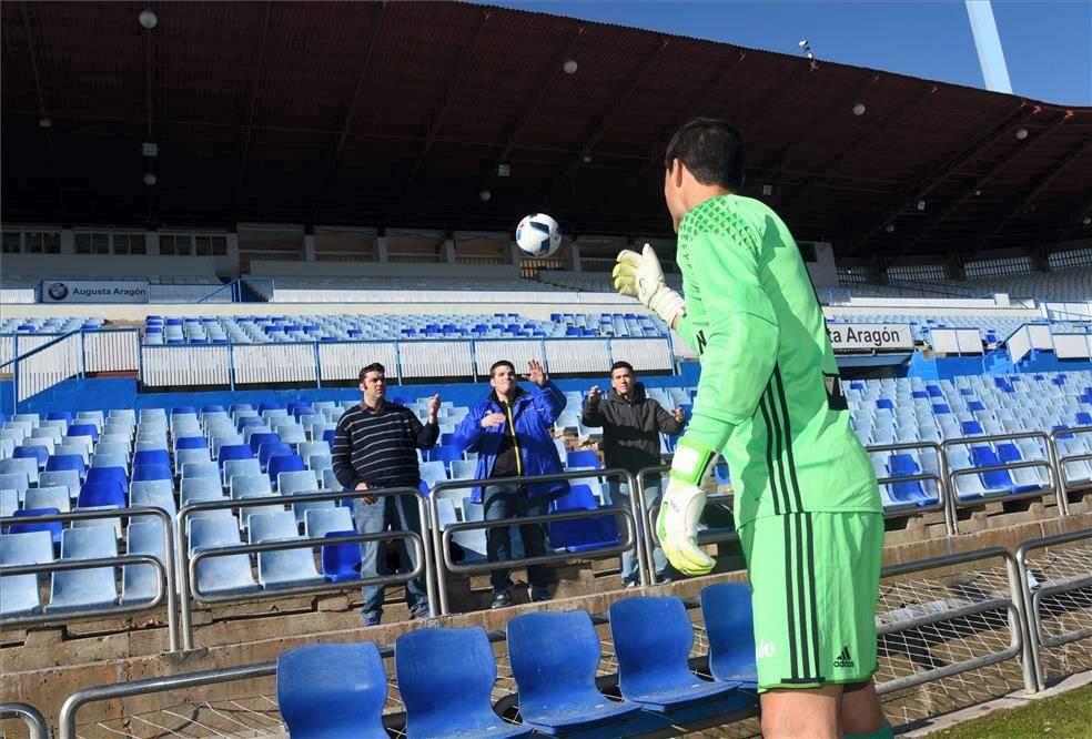 Presentación de Saja, tercer refuerzo del Real Zaragoza