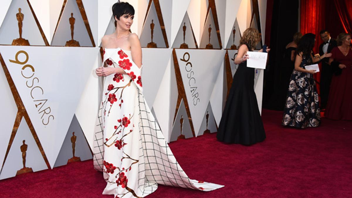 Paz Vega y su vestido de flores y cuadros en los Premios Oscar 2018