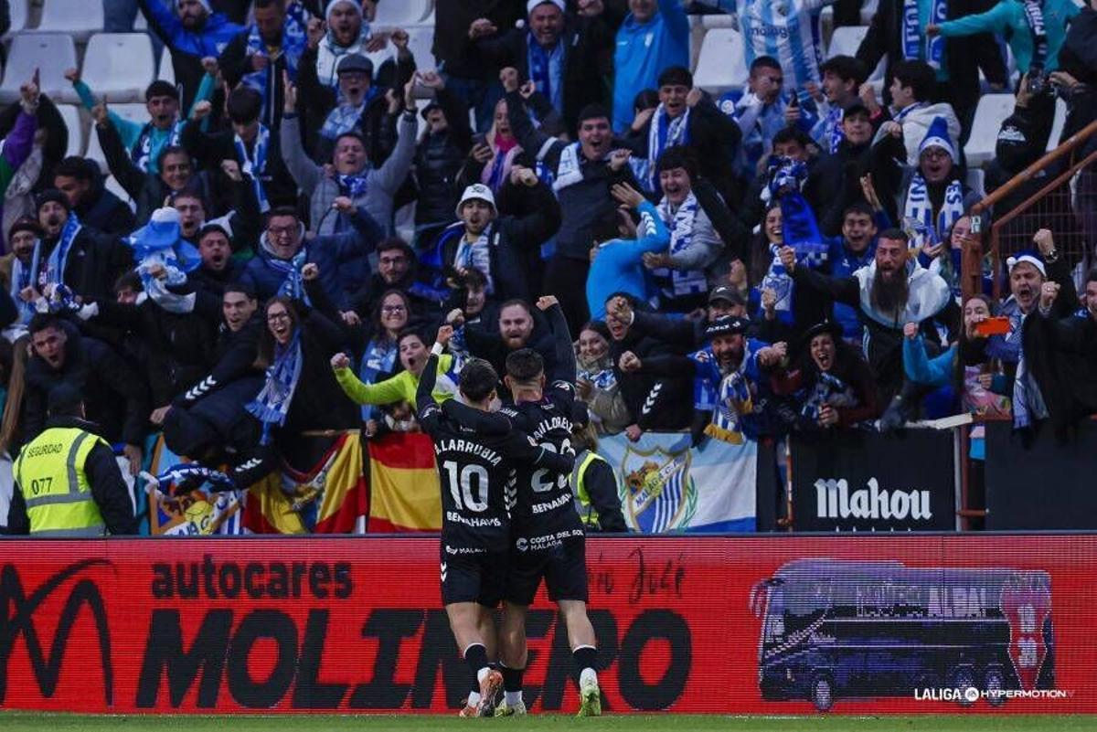 Partido disputado entre el Albacete y el Málaga CF
