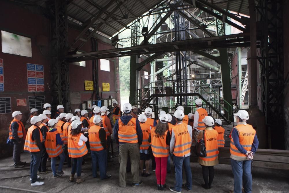 Inauguración de la feria de turismo minero en el pozo Sotón de Hunosa