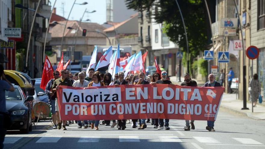 Una de las protestas de trabajadores de Valoriza.