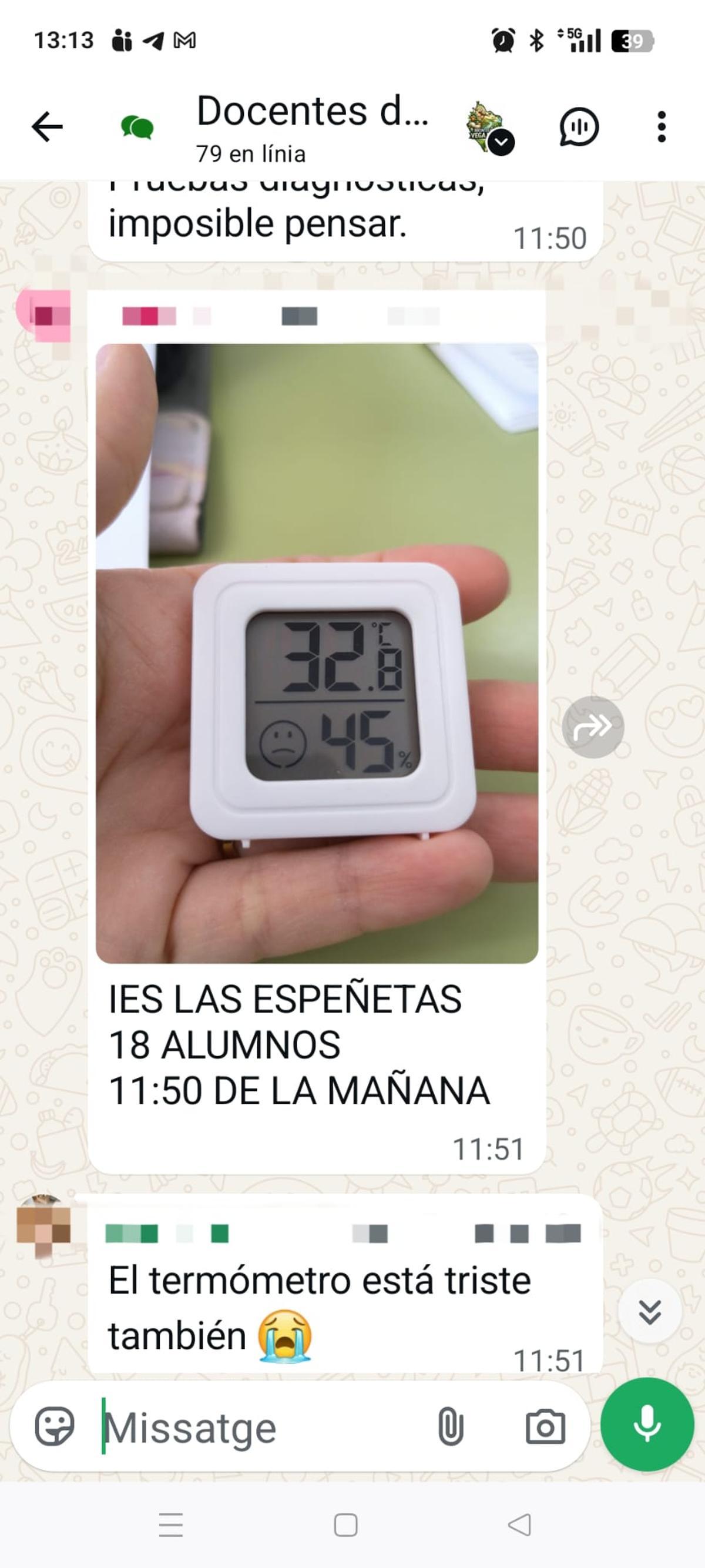 Alumnos y profesores cocidos en las aulas de la Vega Baja