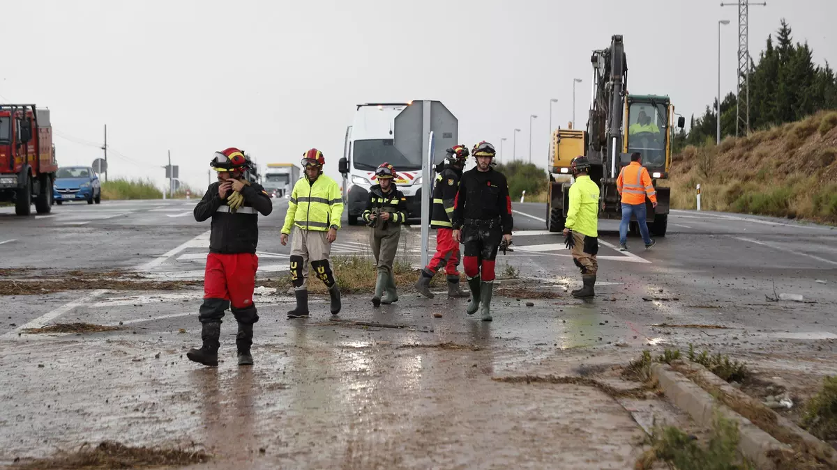 La dana deja inundaciones generalizadas en la Ribera del Ebro y obliga a movilizar a la UME