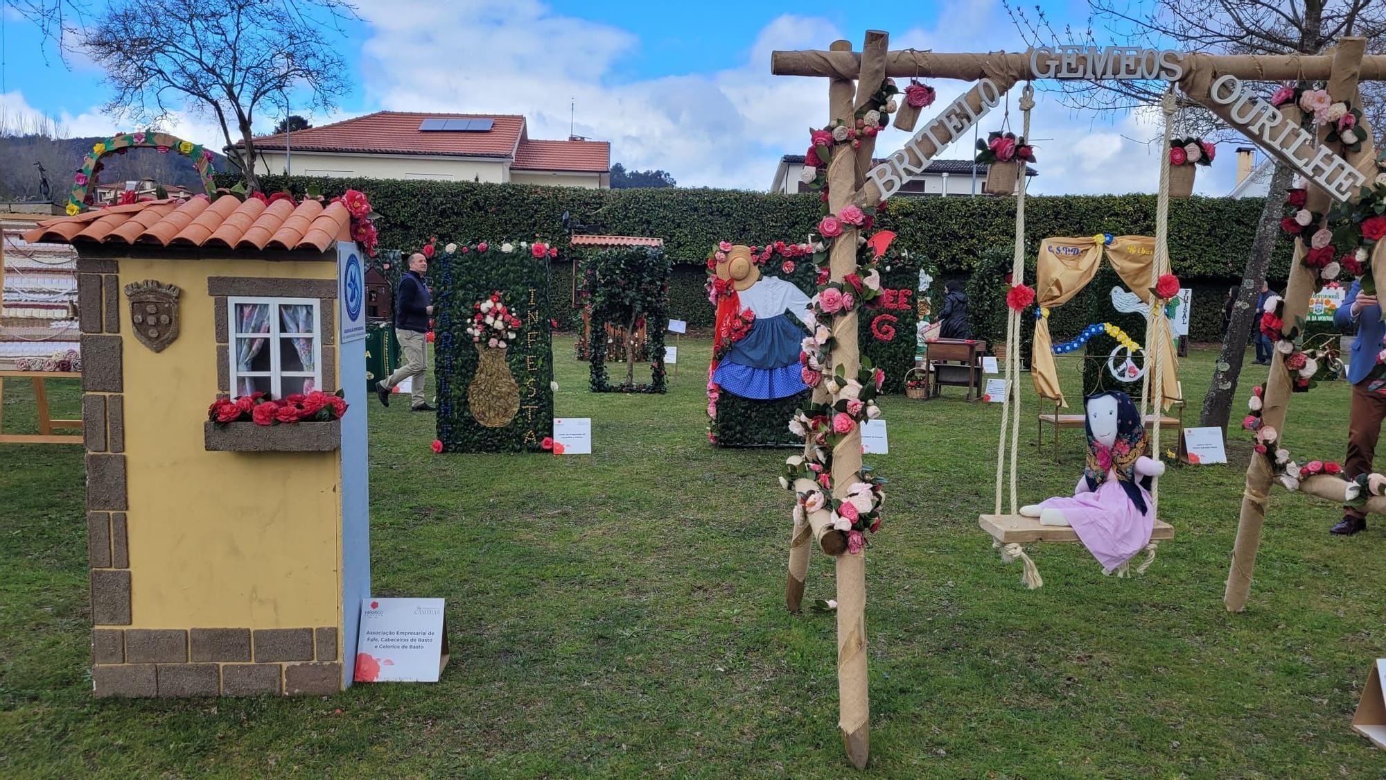 Cambados presumió de camelia en la feria de Celorico de Basto (Portugal).