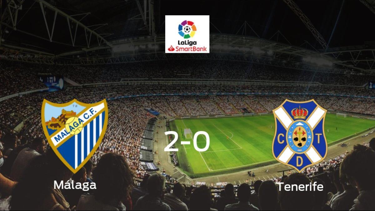 Los tres puntos se quedan en casa: Málaga 2-0 Tenerife