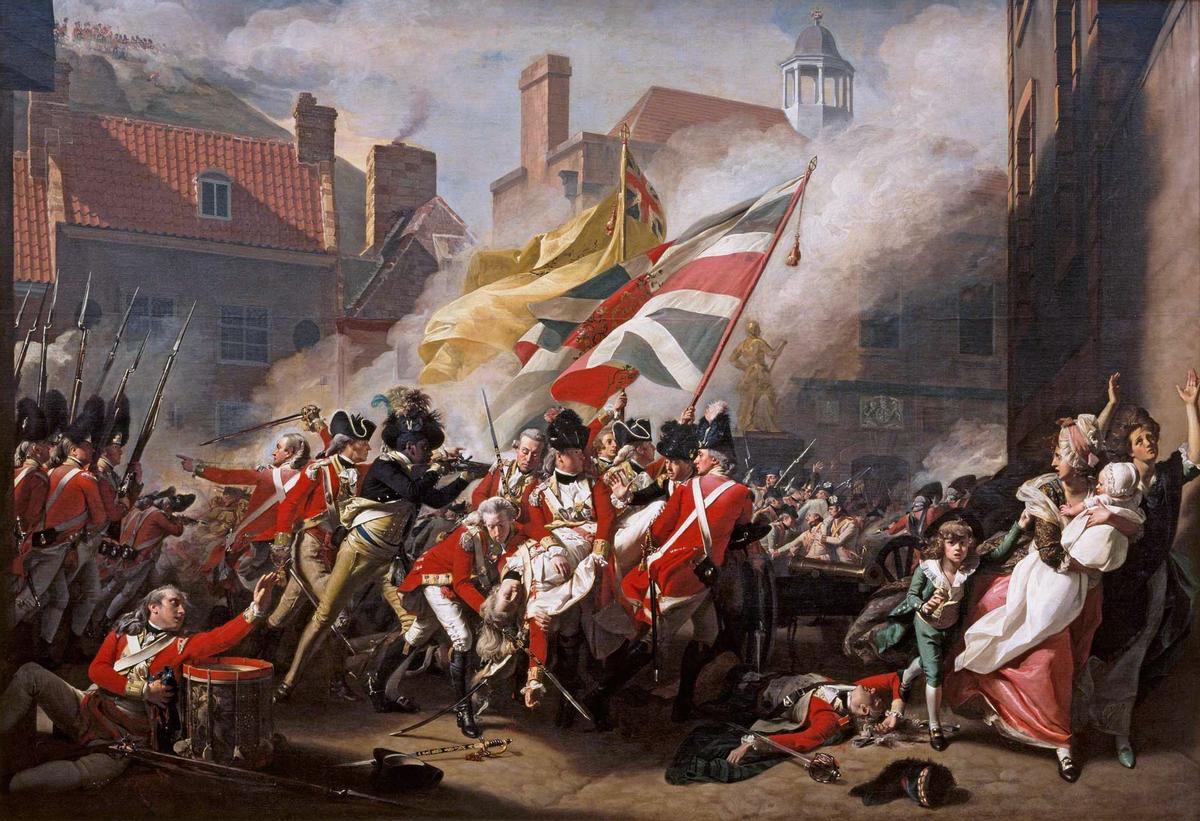 La batalla de Jersey, en 1781, por John Singleton Copley