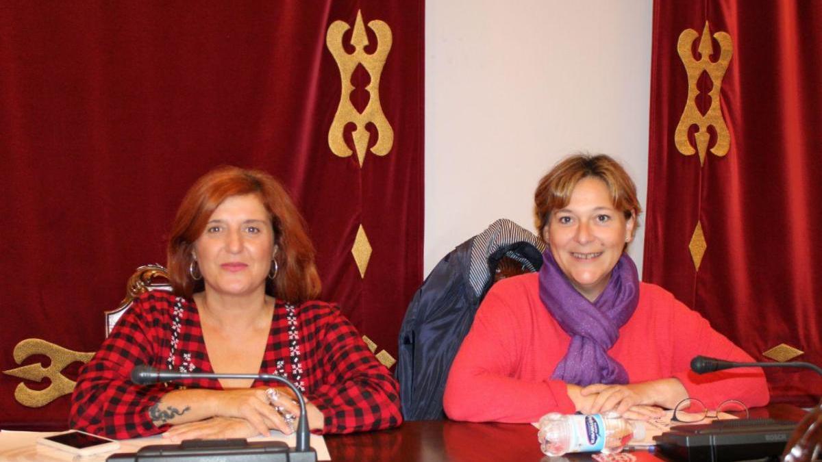 Las concejalas de Unidas Podemos en una imagen de archivos