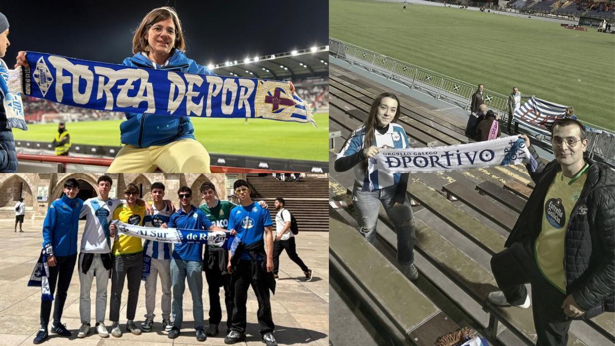 Ana Guerra (arriba), Brais y sus amigos (abajo) y Lucía y su padre (derecha) en distintos desplazamientos este curso
