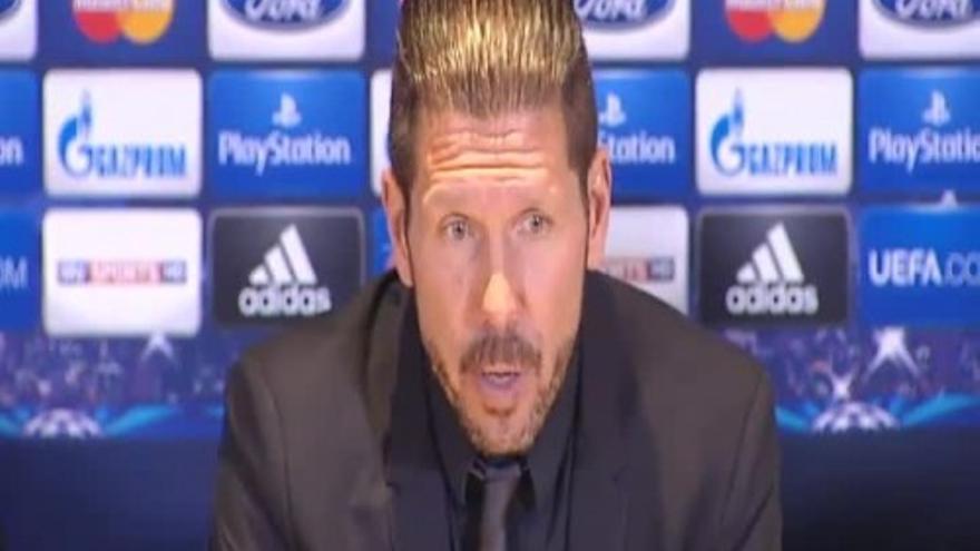 Simeone: &quot;Estos jugadores tienen unos huevos así de grandes&quot;