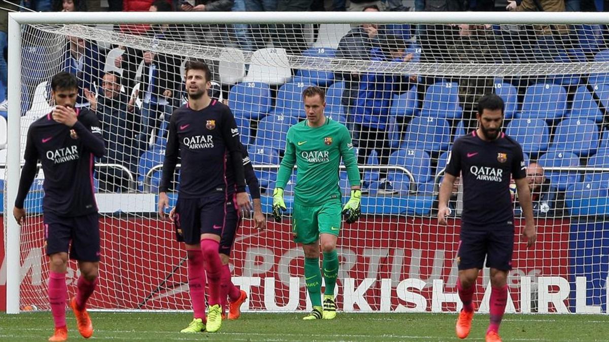 El Barcelona se pegó un'batacazo' en Riazor