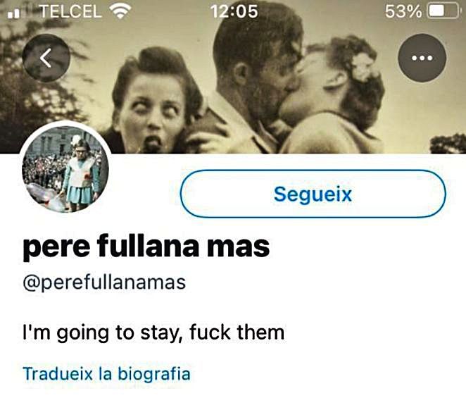 La frase que enciende las redes tras el archivo de la denuncia fue escrita por Pere Fullana antes de la decisión de la Fiscalía «e iba contra Educación». 