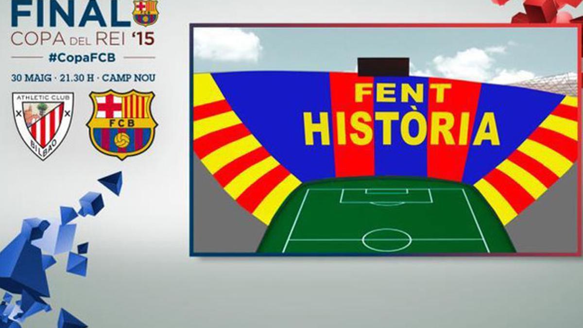 &quot;Fent Història&quot; será el lema del mosaico del FC Barcelona