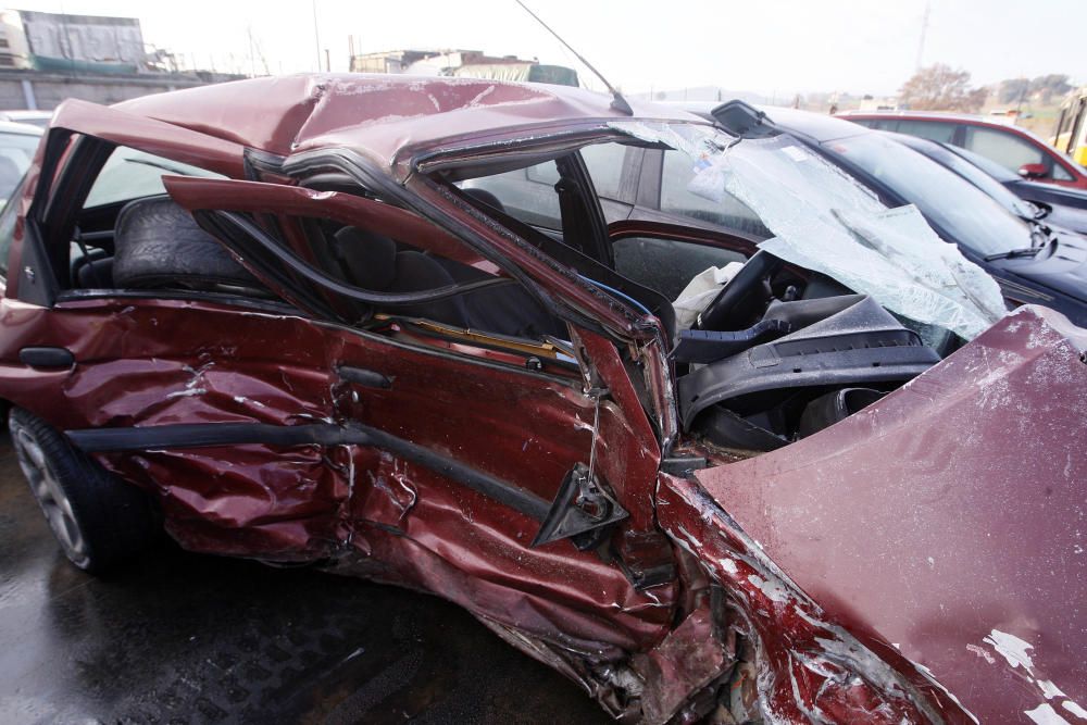 Accident de trànsit múltiple amb tres ferits a l'N-II a Sils