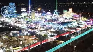 El Real de la Feria a vista de dron policial