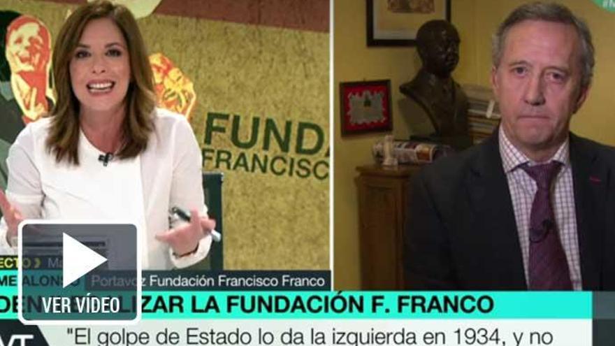 El zasca de Mamen Mendizábal al portavoz de la fundación Francisco Franco