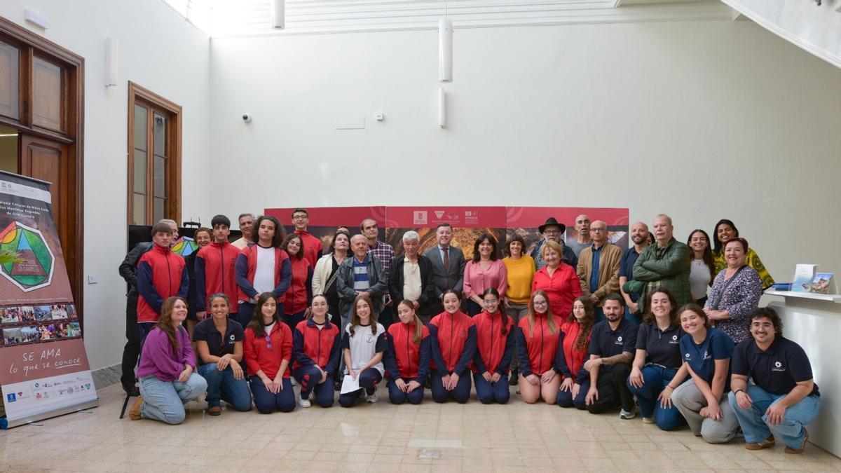 Participantes en la presentación del programa ‘Huella canarii’, en la sede del Instituto del Patrimonio Mundial y la Reserva de la Biosfera.