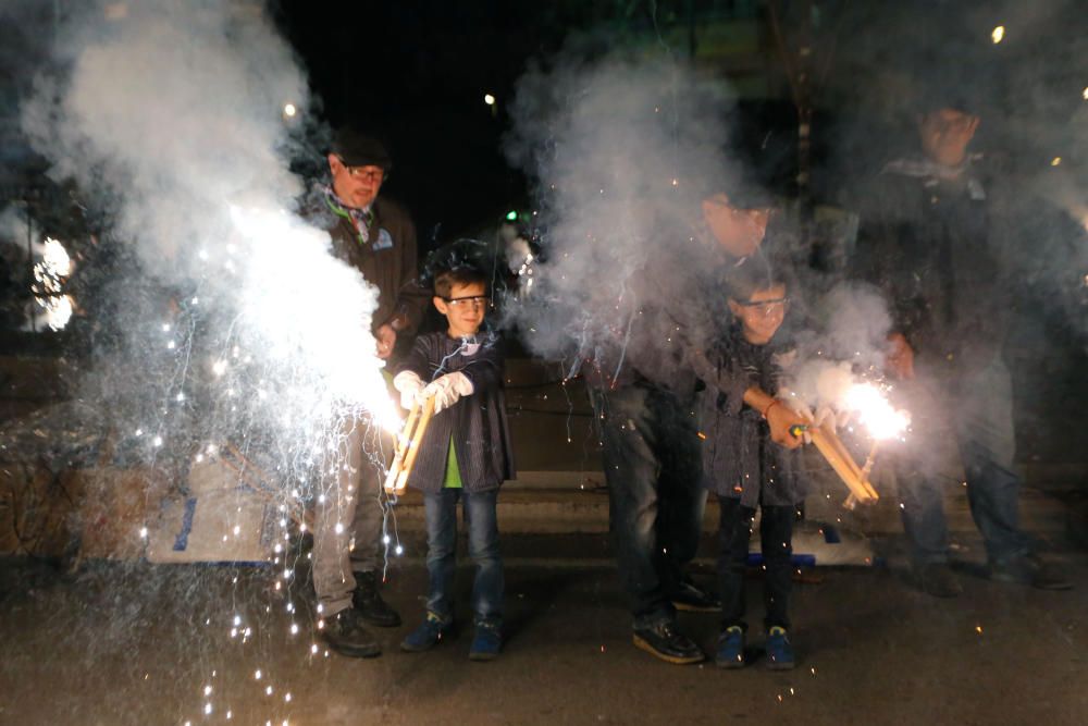 Instante de la Passejà de Sant Onofre celebrada el sábado por la noche en Quart de Poblet.