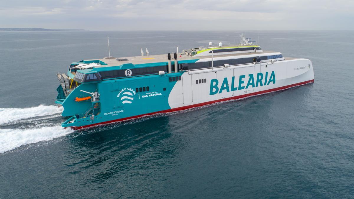 El Eleanor Roosevelt, el 'fast ferry' más sostenible del mundo, conecta  Ibiza, Palma y Denia - Diario de Ibiza