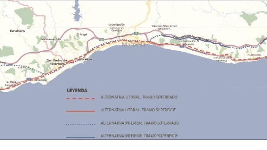 El proyecto del Cercanías a Marbella y Estepona no estará antes de 2019