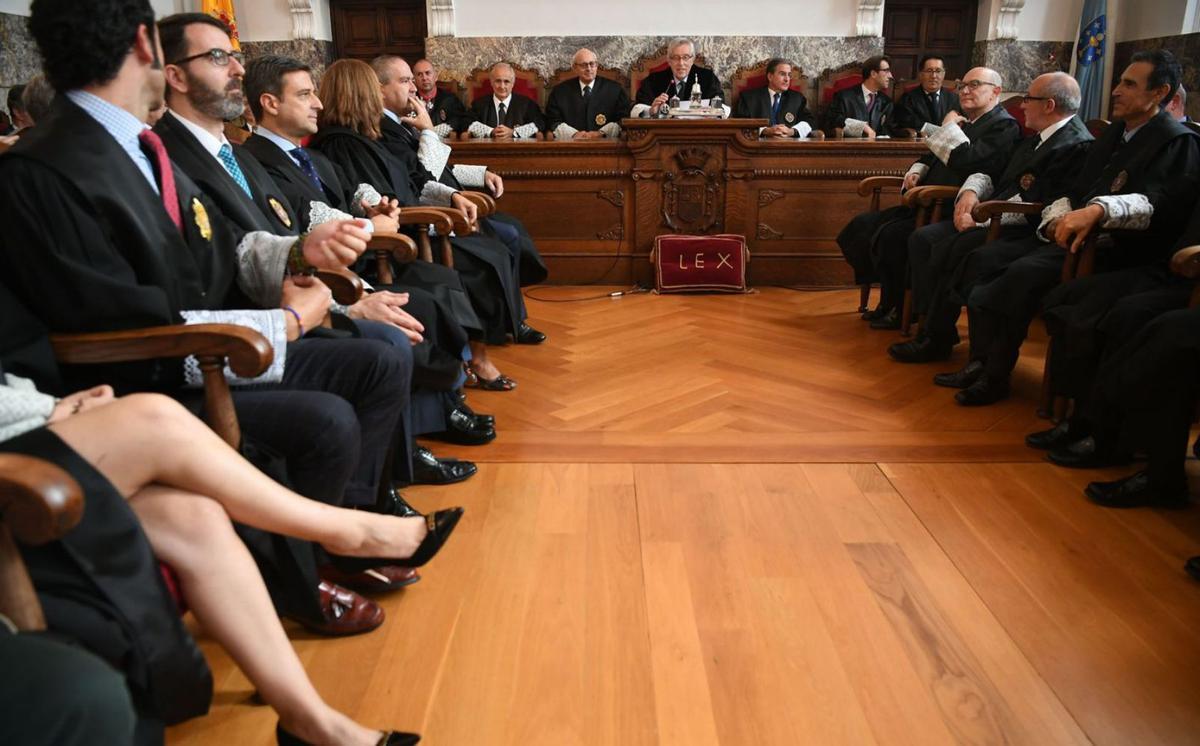 Acto de apertura del Año Judicial en el TSXG el pasado viernes. |   // CARLOS PARDELLAS