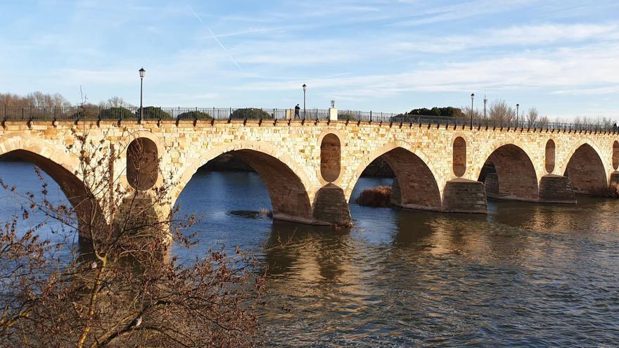 1. Puente de Piedra. 2. Puente de Hierro. 3 Puente del Ferrocarril. 4. Puente de los Tres Árboles. 5.  Restos del puente viejo sobre el Duero. 6. Puente de los Poetas.