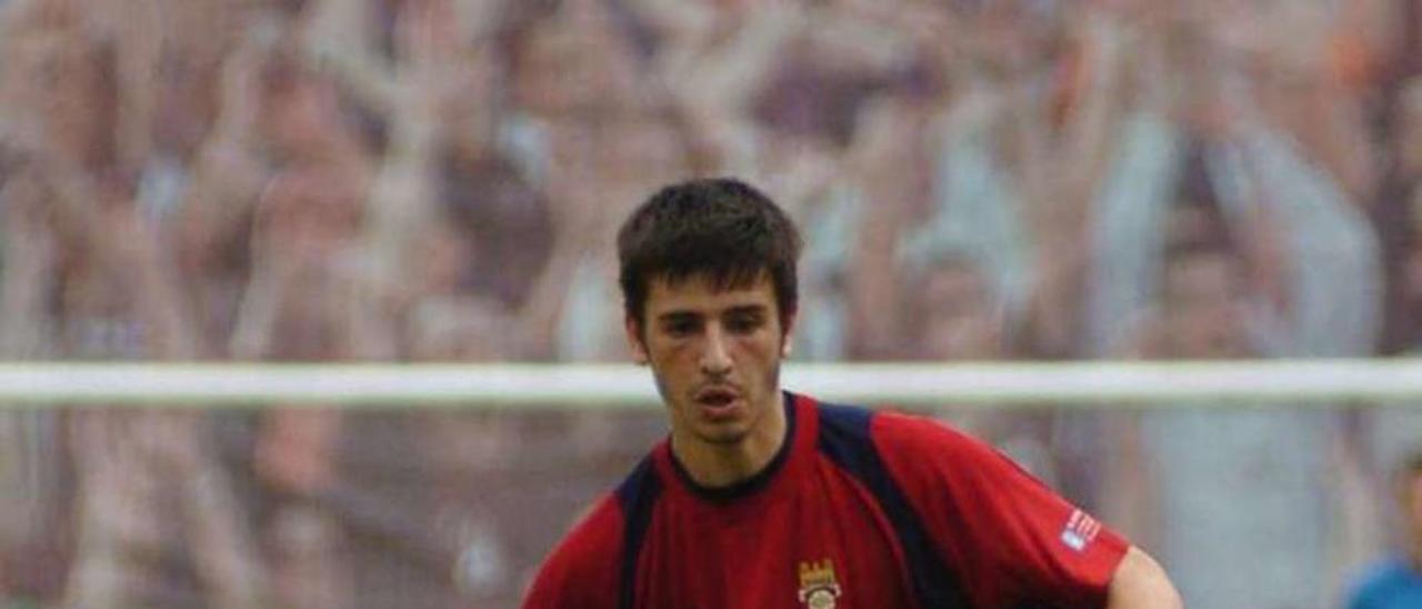 Fran Rico en su etapa como jugador del Pontevedra. // G. Santos