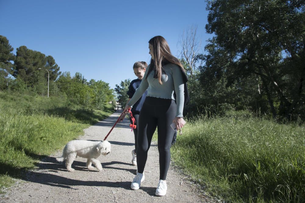 Ciclistes, caminants i esportistes converteixen la zona del Congost de Manresa en una Rambla