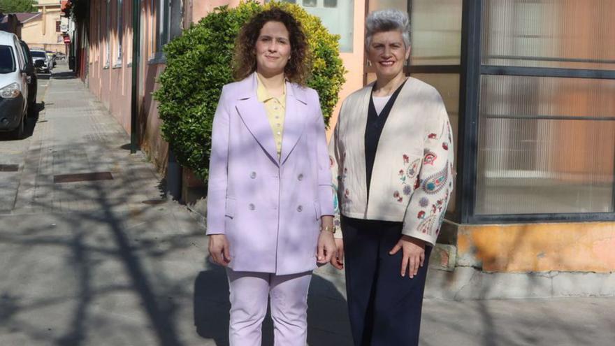 Veira y Queixas, ayer, ante el COF de Orillamar. | Iago López