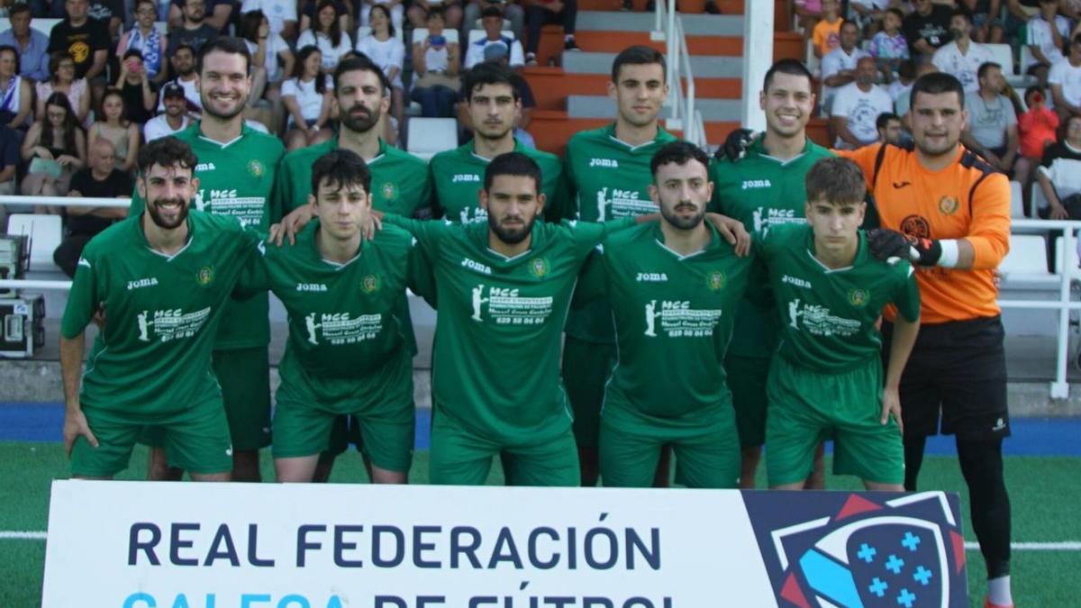 Formación titular del Calo en la final de la Copa do Sar