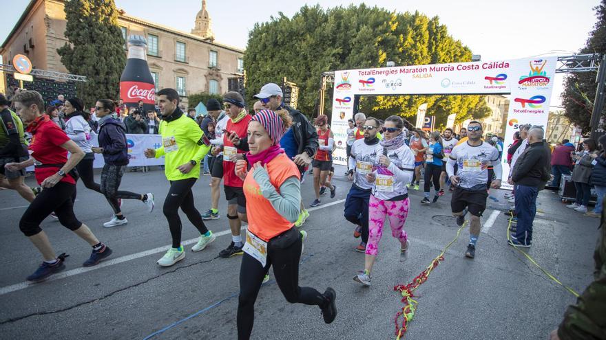 Estas son las calles que estarán cortadas este domingo por la TotalEnergies Murcia Maratón