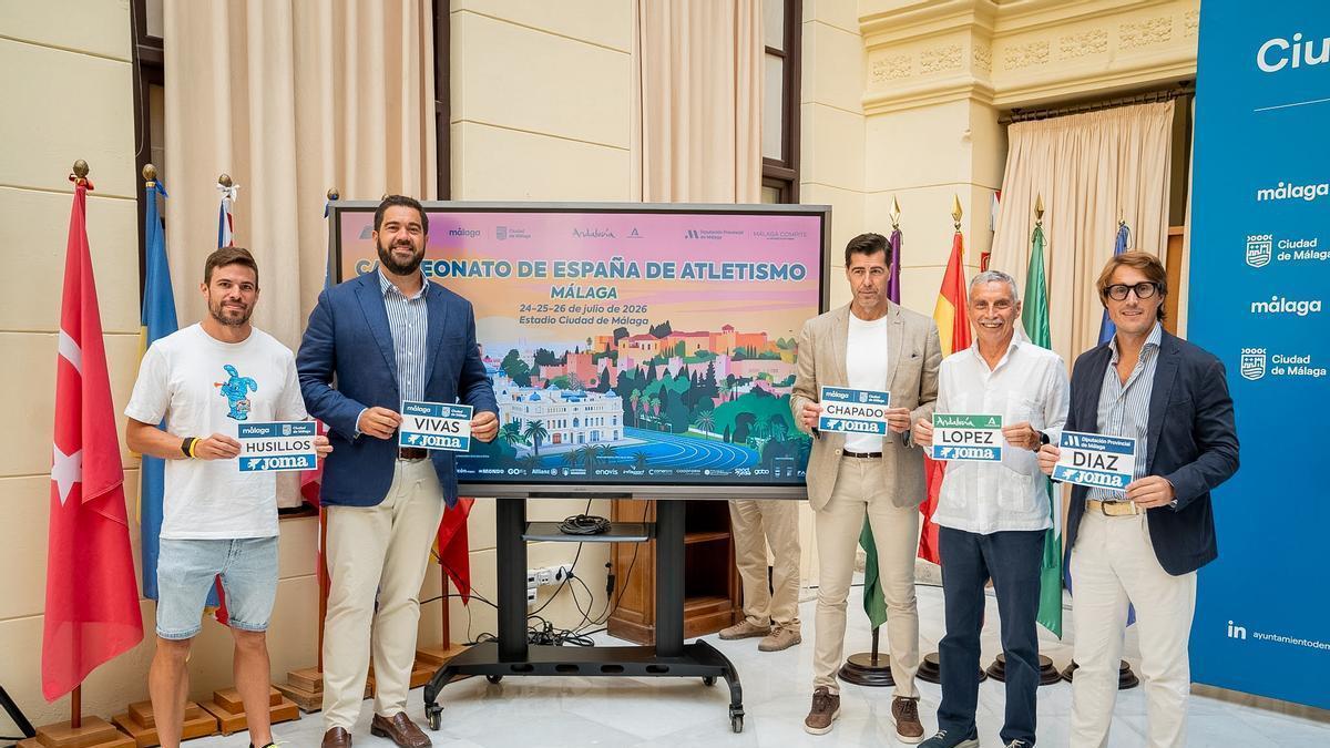 Presentación del Campeonato de España de Atletismo en Málaga.