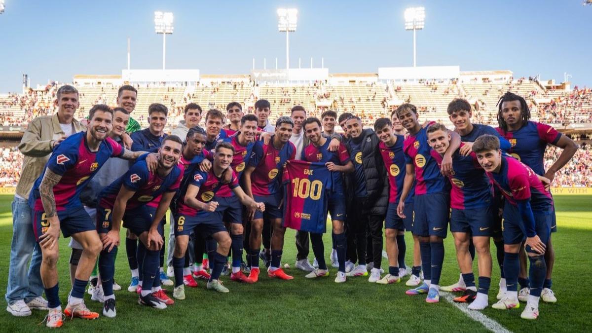 Así fue la celebración post-partido de los jugadores del Barça tras ganar al Girona