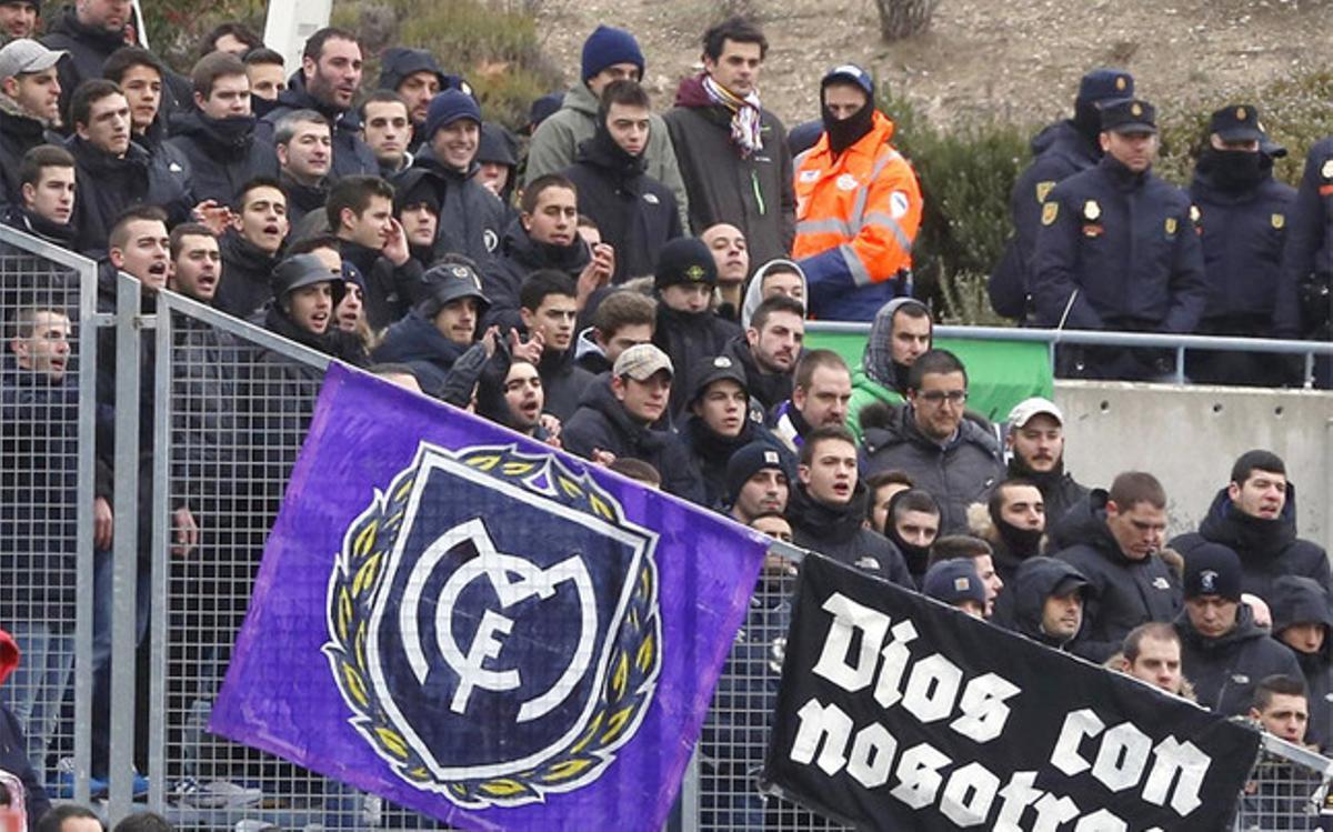 Los Ultra Sur volvieron a dar la nota en Getafe