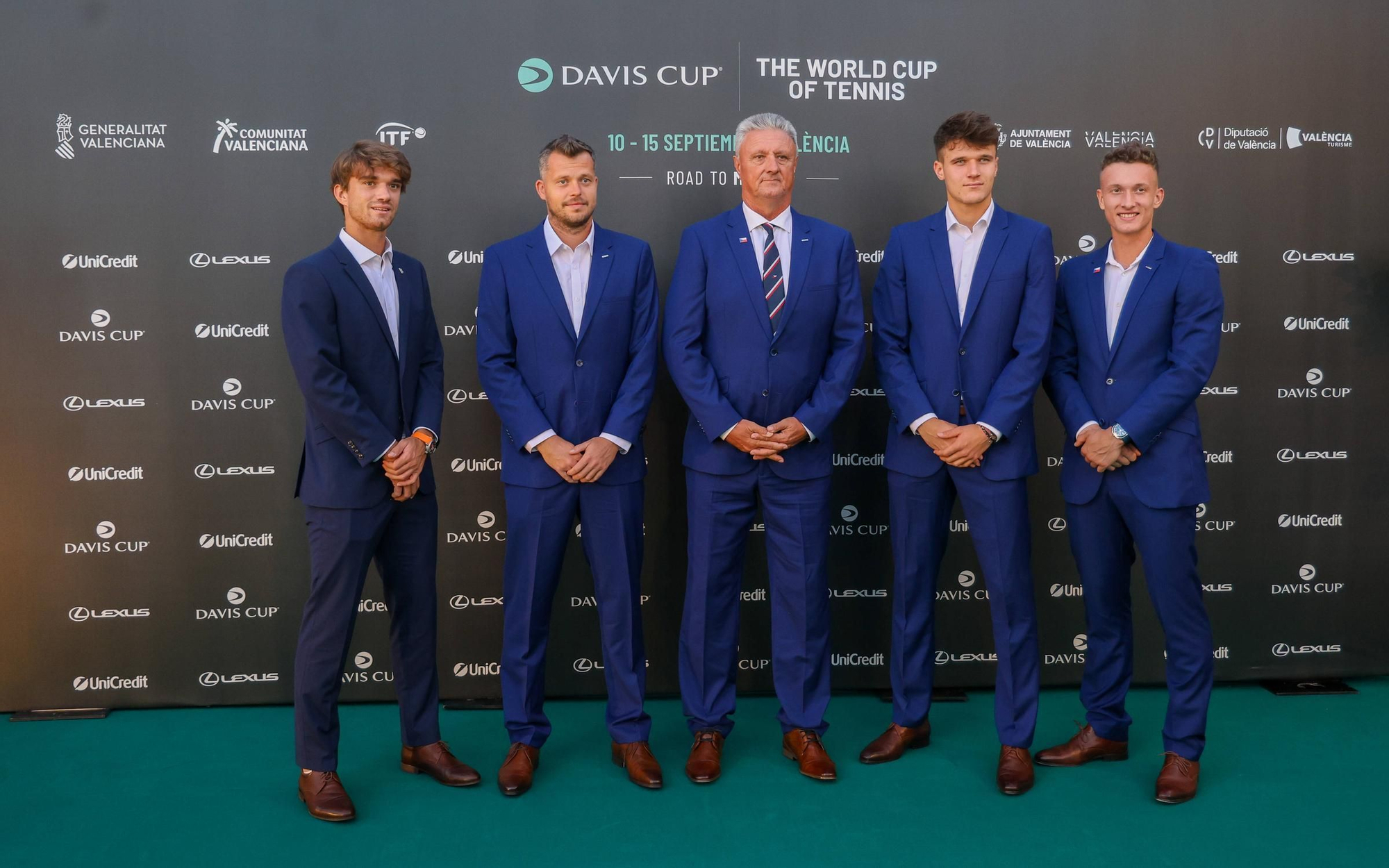 La cena oficial de equipos y autoridades de la Copa Davis en València