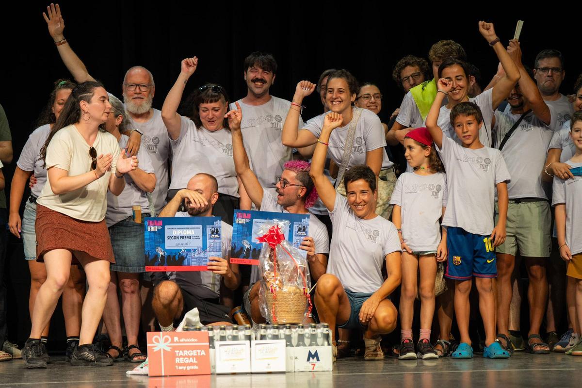 La calle Sagunt, recibe el segundo premio  de la Festa Major de Sants