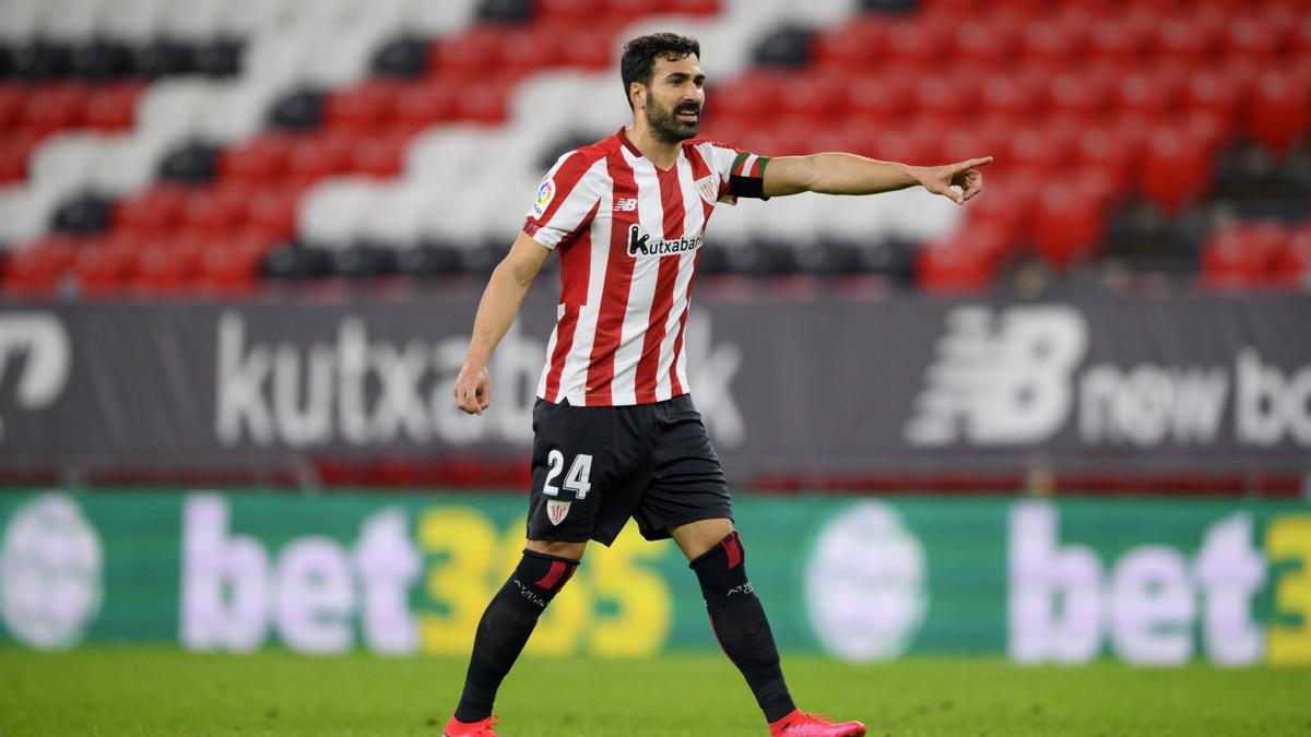 Mikel Balenziaga durante un partido con el Athletic Club.