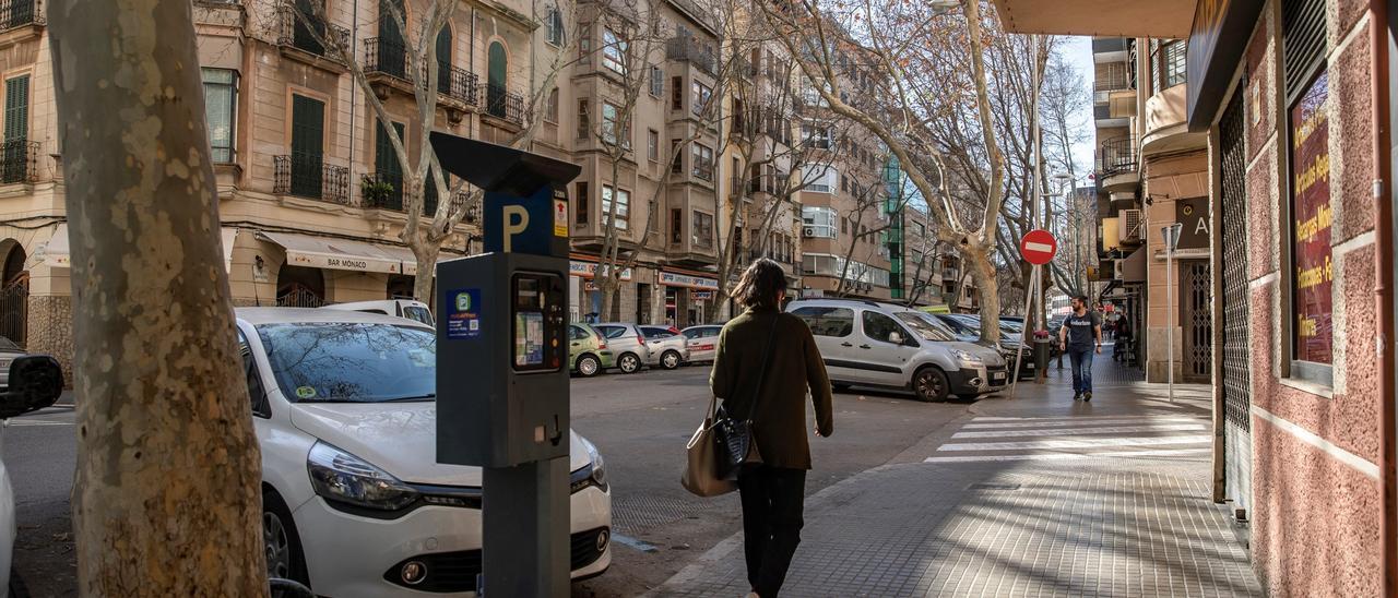 Calle Nuredduna, que Cort prevé peatonalizar.